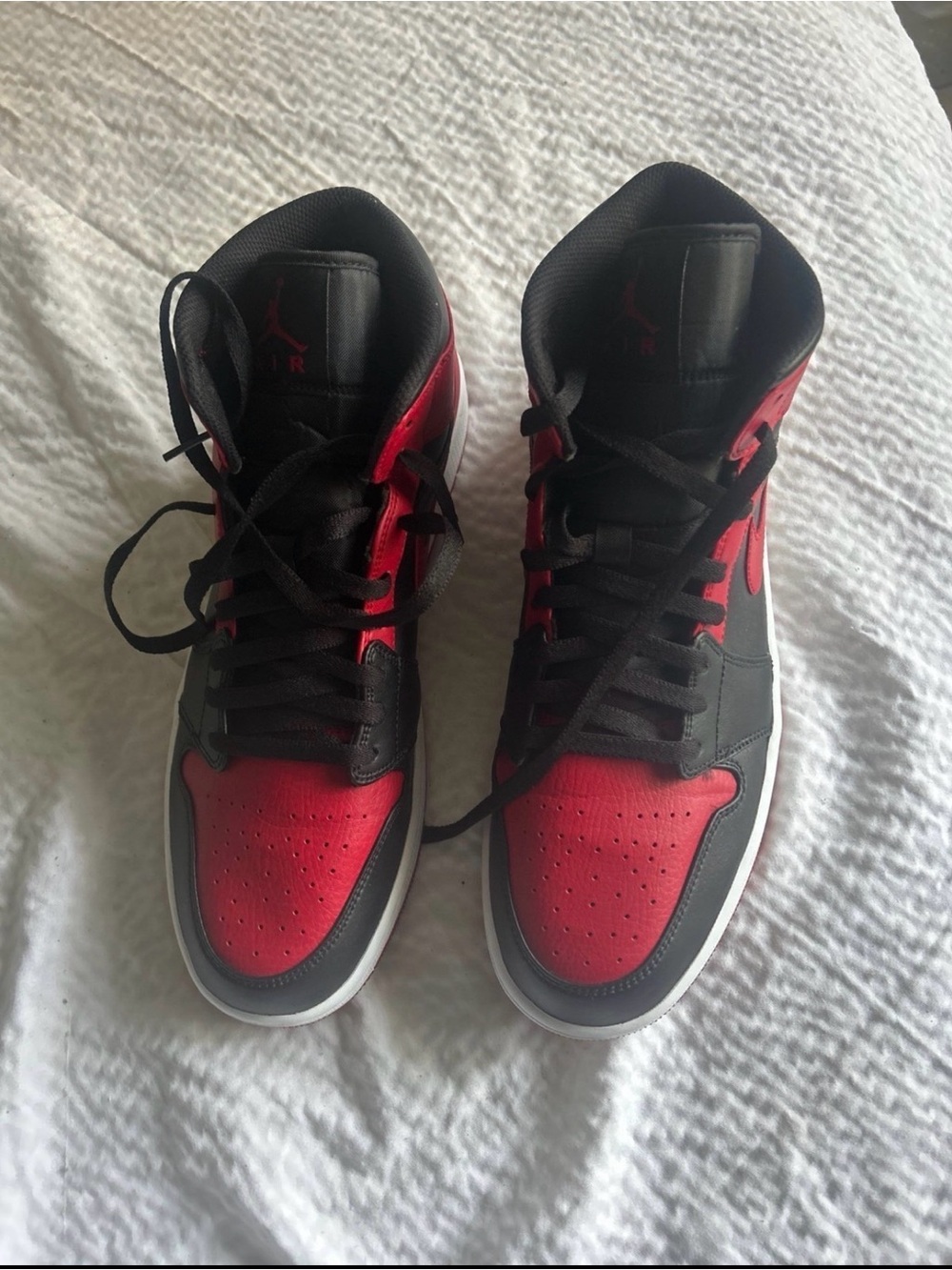 Jordan Men's High-Top Sneakers - Black/Red